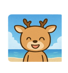 海のシカ@SFW（個別スタンプ：1）