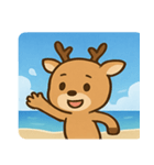 海のシカ@SFW（個別スタンプ：9）