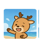 海のシカ@SFW（個別スタンプ：11）