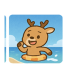 海のシカ@SFW（個別スタンプ：26）