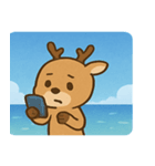 海のシカ@SFW（個別スタンプ：32）