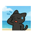 海のクロネコ@SFW（個別スタンプ：1）