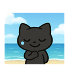 海のクロネコ@SFW（個別スタンプ：6）