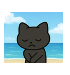 海のクロネコ@SFW（個別スタンプ：7）