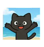 海のクロネコ@SFW（個別スタンプ：9）