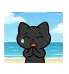 海のクロネコ@SFW（個別スタンプ：10）
