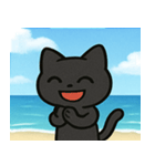 海のクロネコ@SFW（個別スタンプ：12）