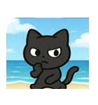 海のクロネコ@SFW（個別スタンプ：14）