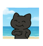 海のクロネコ@SFW（個別スタンプ：17）