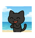 海のクロネコ@SFW（個別スタンプ：20）