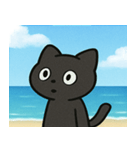 海のクロネコ@SFW（個別スタンプ：21）