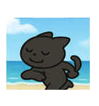 海のクロネコ@SFW（個別スタンプ：25）