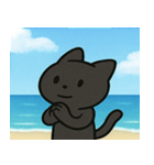 海のクロネコ@SFW（個別スタンプ：31）