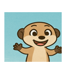 海のミーアキャット@SFW（個別スタンプ：1）