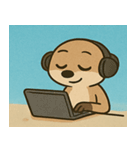 海のミーアキャット@SFW（個別スタンプ：18）