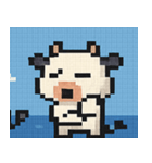 海のピクセルウシ@SFW（個別スタンプ：3）