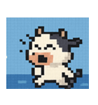 海のピクセルウシ@SFW（個別スタンプ：7）