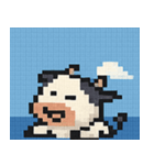 海のピクセルウシ@SFW（個別スタンプ：8）