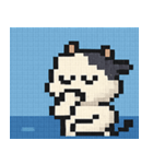 海のピクセルウシ@SFW（個別スタンプ：9）