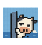 海のピクセルウシ@SFW（個別スタンプ：10）