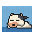 海のピクセルウシ@SFW（個別スタンプ：13）