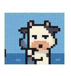 海のピクセルウシ@SFW（個別スタンプ：14）