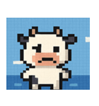 海のピクセルウシ@SFW（個別スタンプ：19）