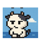 海のピクセルウシ@SFW（個別スタンプ：24）