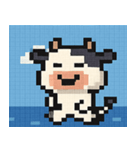 海のピクセルウシ@SFW（個別スタンプ：26）