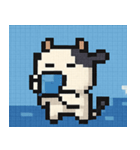 海のピクセルウシ@SFW（個別スタンプ：31）