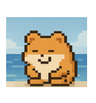 海のピクセルハムスター@SFW（個別スタンプ：6）