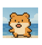 海のピクセルハムスター@SFW（個別スタンプ：7）
