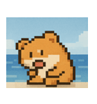 海のピクセルハムスター@SFW（個別スタンプ：8）