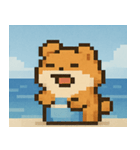 海のピクセルハムスター@SFW（個別スタンプ：10）