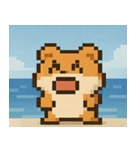 海のピクセルハムスター@SFW（個別スタンプ：11）