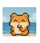海のピクセルハムスター@SFW（個別スタンプ：12）