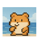 海のピクセルハムスター@SFW（個別スタンプ：14）