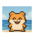 海のピクセルハムスター@SFW（個別スタンプ：17）