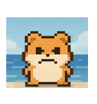 海のピクセルハムスター@SFW（個別スタンプ：18）