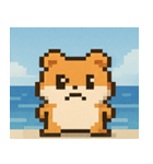 海のピクセルハムスター@SFW（個別スタンプ：19）