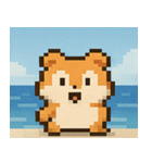 海のピクセルハムスター@SFW（個別スタンプ：20）