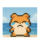海のピクセルハムスター@SFW（個別スタンプ：21）