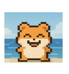 海のピクセルハムスター@SFW（個別スタンプ：22）