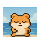 海のピクセルハムスター@SFW（個別スタンプ：23）