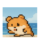 海のピクセルハムスター@SFW（個別スタンプ：24）