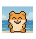 海のピクセルハムスター@SFW（個別スタンプ：26）
