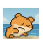 海のピクセルハムスター@SFW（個別スタンプ：28）