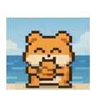 海のピクセルハムスター@SFW（個別スタンプ：30）