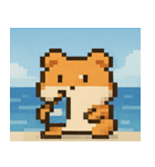 海のピクセルハムスター@SFW（個別スタンプ：31）
