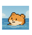 海のピクセルハムスター@SFW（個別スタンプ：32）